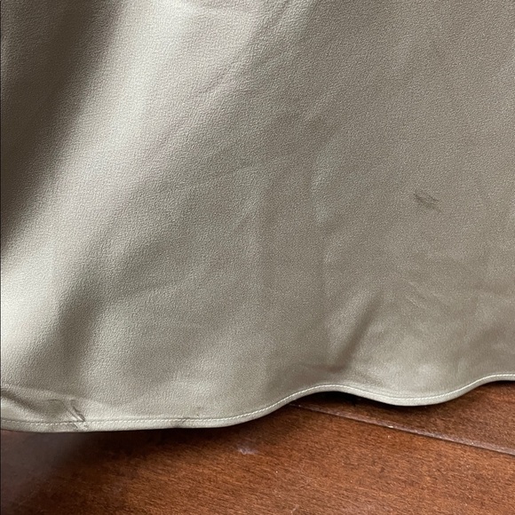 New Rag & Bone Risse Satin Slip Dress Maxi Moss Green Slinky Minimalist Sz 8 - Picture 12 of 12